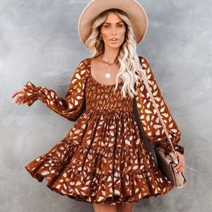 Feathers Babydoll Dress